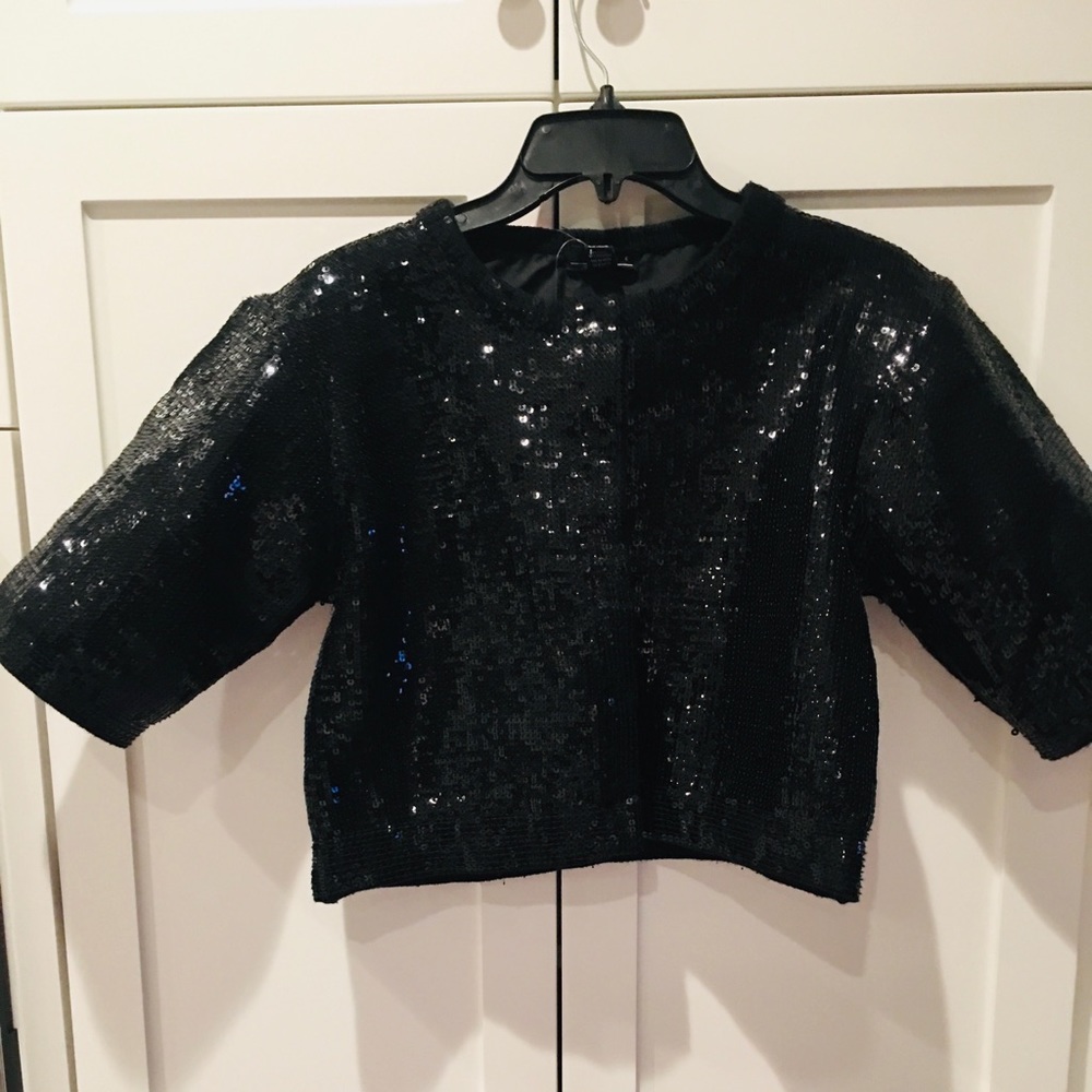 NWT Line Sequin bolero
